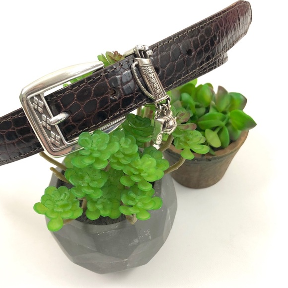 Brighton Accessories - Brighton brown leather golf charm belt